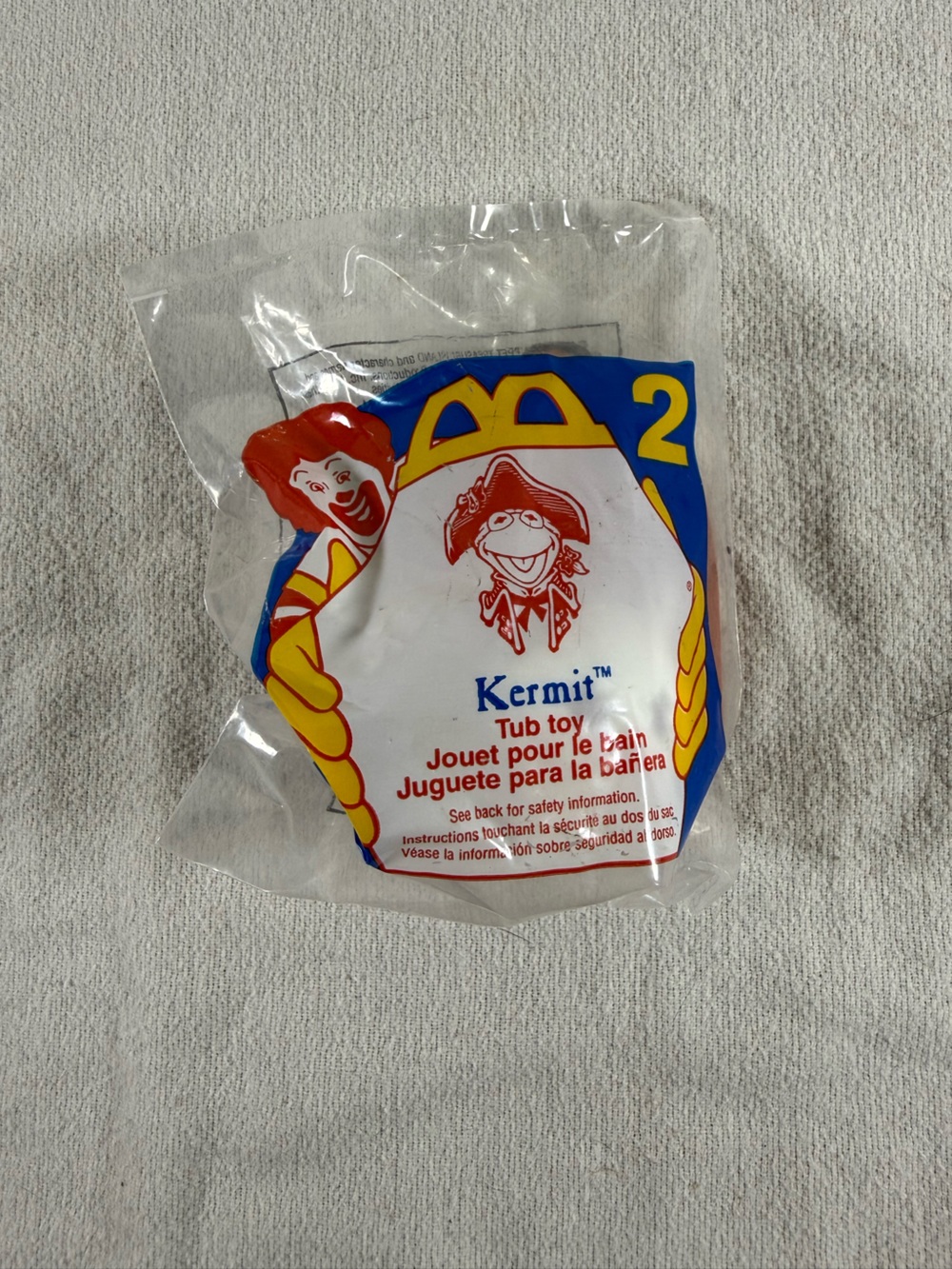 Vintage 1995 McDonalds Happy Meal #2 Kermit Tub Toy
